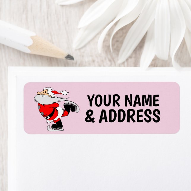  CHRISTMAS SANTA CLAUS  RETURN ADDRESS LABELS (Insitu)