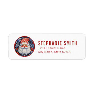 Christmas Santa Claus Return Address Labels