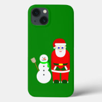 christmas santa claus snowman cute
