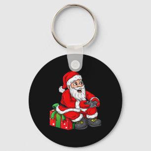Christmas Santa Claus Video Gamer Controller Boys  Key Ring