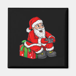 Christmas Santa Claus Video Gamer Controller Boys  Magnet