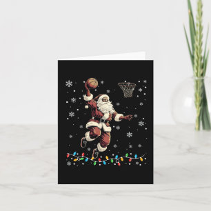 Christmas Santa Claus Volleyball Pajama Xmas Mens Card