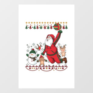 Christmas Santa Claus Volleyball Snowman Reindeer