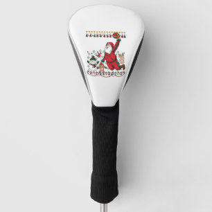 Christmas Santa Claus Volleyball Snowman Reindeer Golf Head Cover