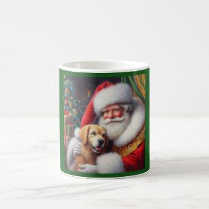 Christmas Santa Claus with Dogs 3 Coffee Mug