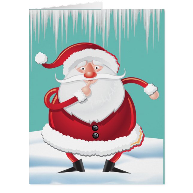 Christmas Santa Claus with Winter Card (Front)