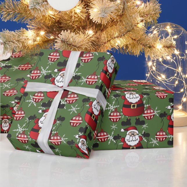 Christmas Santa Claus Wrapping Paper (Holidays)