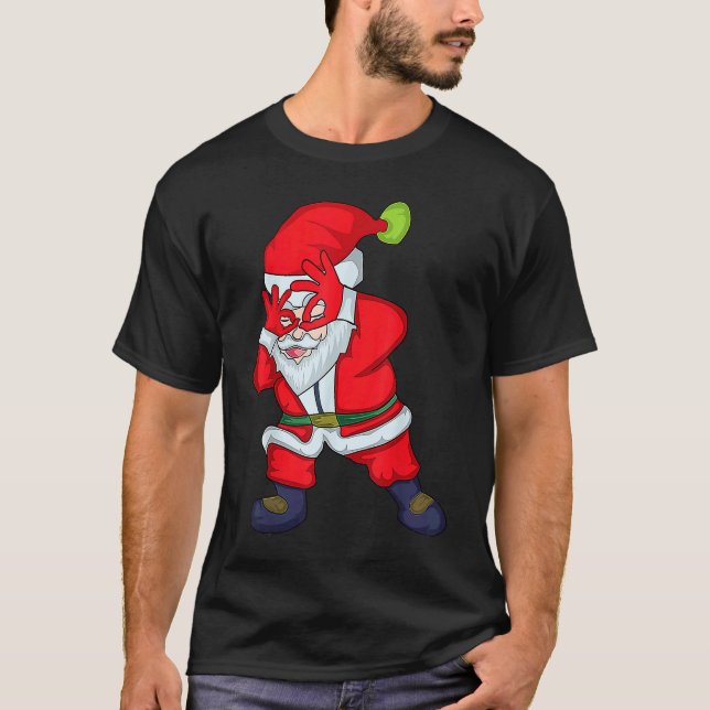 Christmas Santa Clause Griddy Dance T-Shirt (Front)