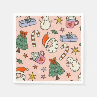 Christmas Santa Clause Party Napkin