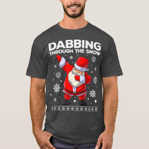 Christmas Santa Dabbing Through The Snow Xmas Boys T-Shirt