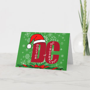 CHRISTMAS SANTA DC DOCTOR  CHIROPRACTIC  MEDICINE HOLIDAY CARD