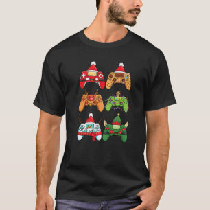 Christmas Santa deer gaming controllers Boys kids  T-Shirt