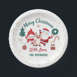 Christmas Santa Deer Snowman Holiday Party Paper Plate<br><div class="desc">Christmas Santa Deer Snowman Holiday Party Paper Plate</div>