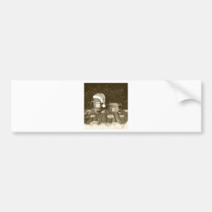Christmas Santa Digital Art Winter Snow Destiny Bumper Sticker