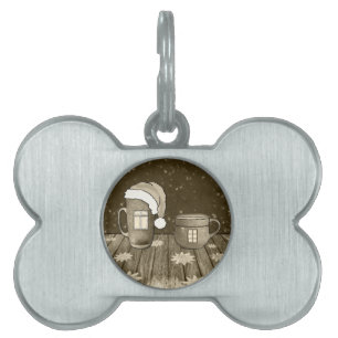 Christmas Santa Digital Art Winter Snow Destiny Pet Tag