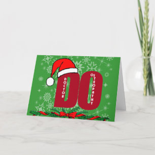 CHRISTMAS SANTA DO - DOCTOR OF OSTEOPATHY HOLIDAY CARD