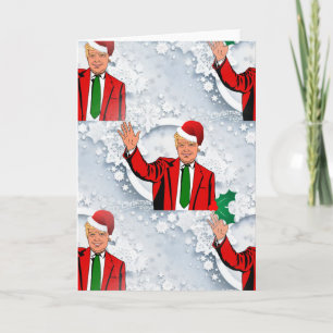 christmas santa donald trump holiday card