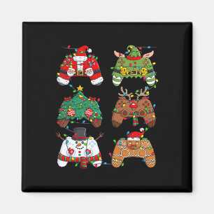 Christmas Santa Elf Lights Gaming Controllers Xmas Magnet