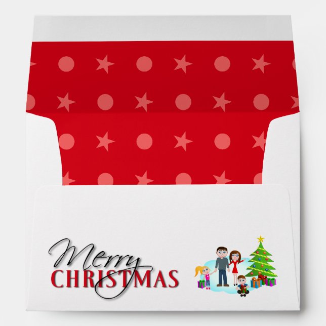 Christmas Santa Envelope (Back (Bottom))