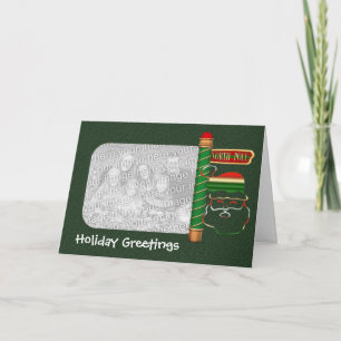 Christmas Santa Face Holiday Photo Card