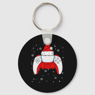 Christmas Santa Gamer Controller Boys Kids Teens G Key Ring