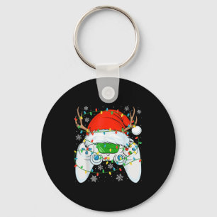 Christmas Santa Gamer Xmas Funny Video Gaming Chri Key Ring