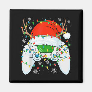 Christmas Santa Gamer Xmas Funny Video Gaming Chri Magnet