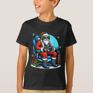Christmas Santa Gamer Xmas Funny Video Gaming Chri T-Shirt
