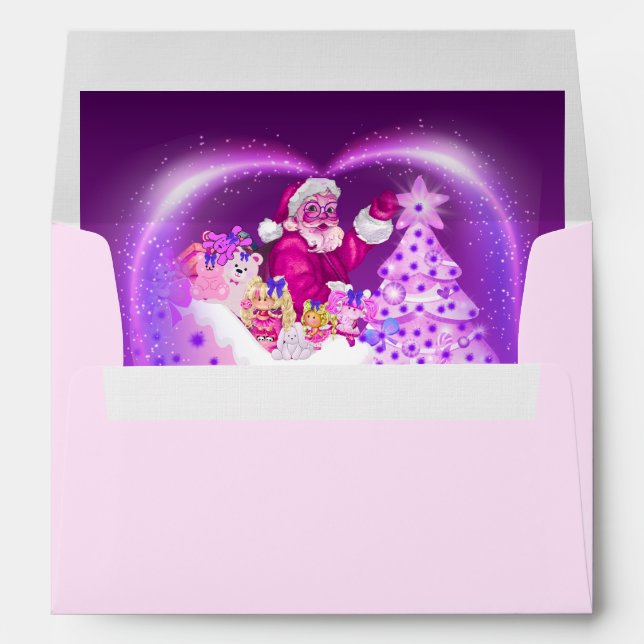 Christmas Santa Gift Giver Matching Envelopes (Back (Bottom))