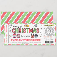 Christmas Santa Gift Voucher Template for kids