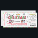 Christmas Santa Gift Voucher Template for kids<br><div class="desc">These DIY gift tickets are perfect for last minute gifts or something you haven't purchased yet.</div>