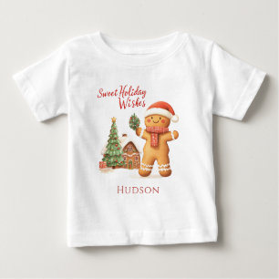 Christmas Santa Gingerbread Man  T-Shirt