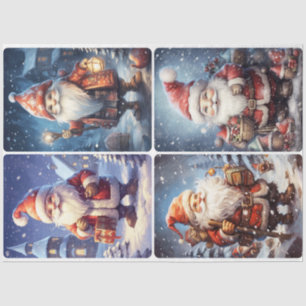 Christmas Santa Gnome Tissue Paper