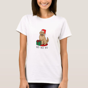 Christmas Santa Goldendoodle (golden red) Dog Cute T-Shirt