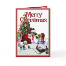 Christmas Santa Goose And Ducks