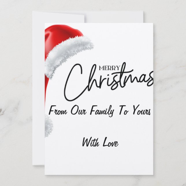 CHRISTMAS SANTA GREETING CARD (Front)