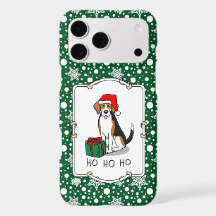 Christmas Santa Hat Beagle (tri colour 3) Dog Cute