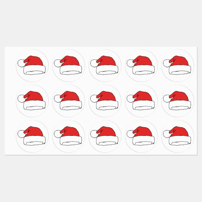 Christmas Santa Hat Drawing Christmas Hat Drawing  (Sheet)