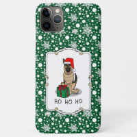 Christmas Santa Hat German Shepherd Dog Cute