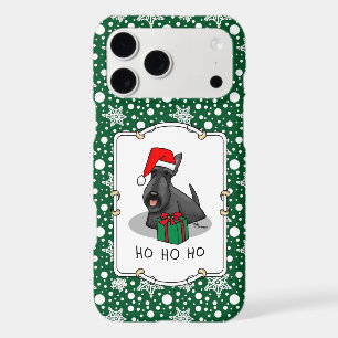 Christmas Santa Hat Scottish Terrier (black) Cute