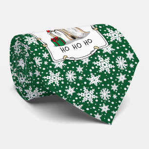 Christmas Santa Hat Shih Tzu (tan white) Dog Cute Tie