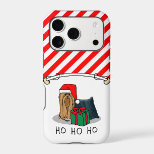 Christmas Santa Hat Yorkshire Terrier Yorkie Cute