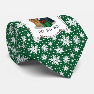 Christmas Santa Hat Yorkshire Terrier Yorkie Cute Tie
