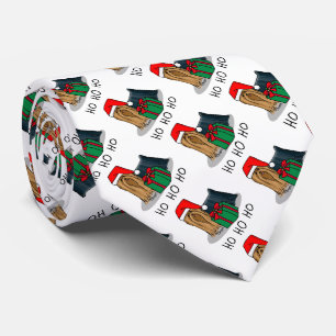 Christmas Santa Hat Yorkshire Terrier Yorkie Cute Tie