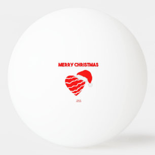 Christmas Santa Heart Ping Pong Ball