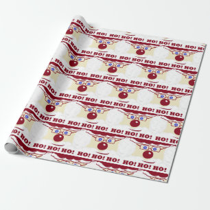 Christmas Santa HO! HO! HO! He's watching you! Wrapping Paper