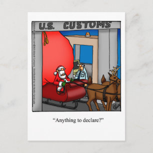 Christmas Santa Humour Postcard