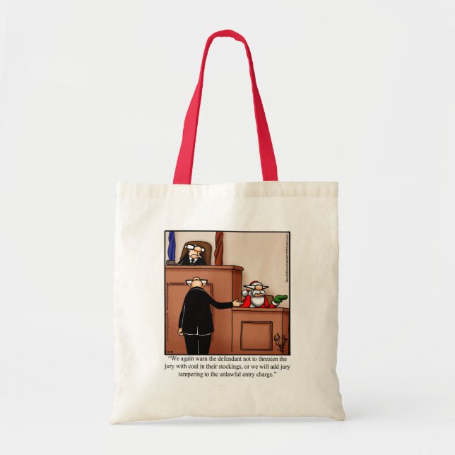 Christmas Santa Humour Tote Bag Gift (Front)