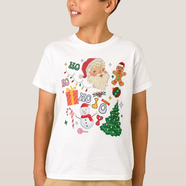Christmas Santa jolly  Ho Ho Ho Top  (Front)