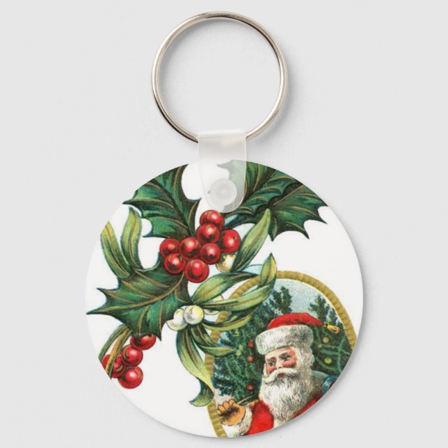 Christmas Santa Key Ring (Front)
